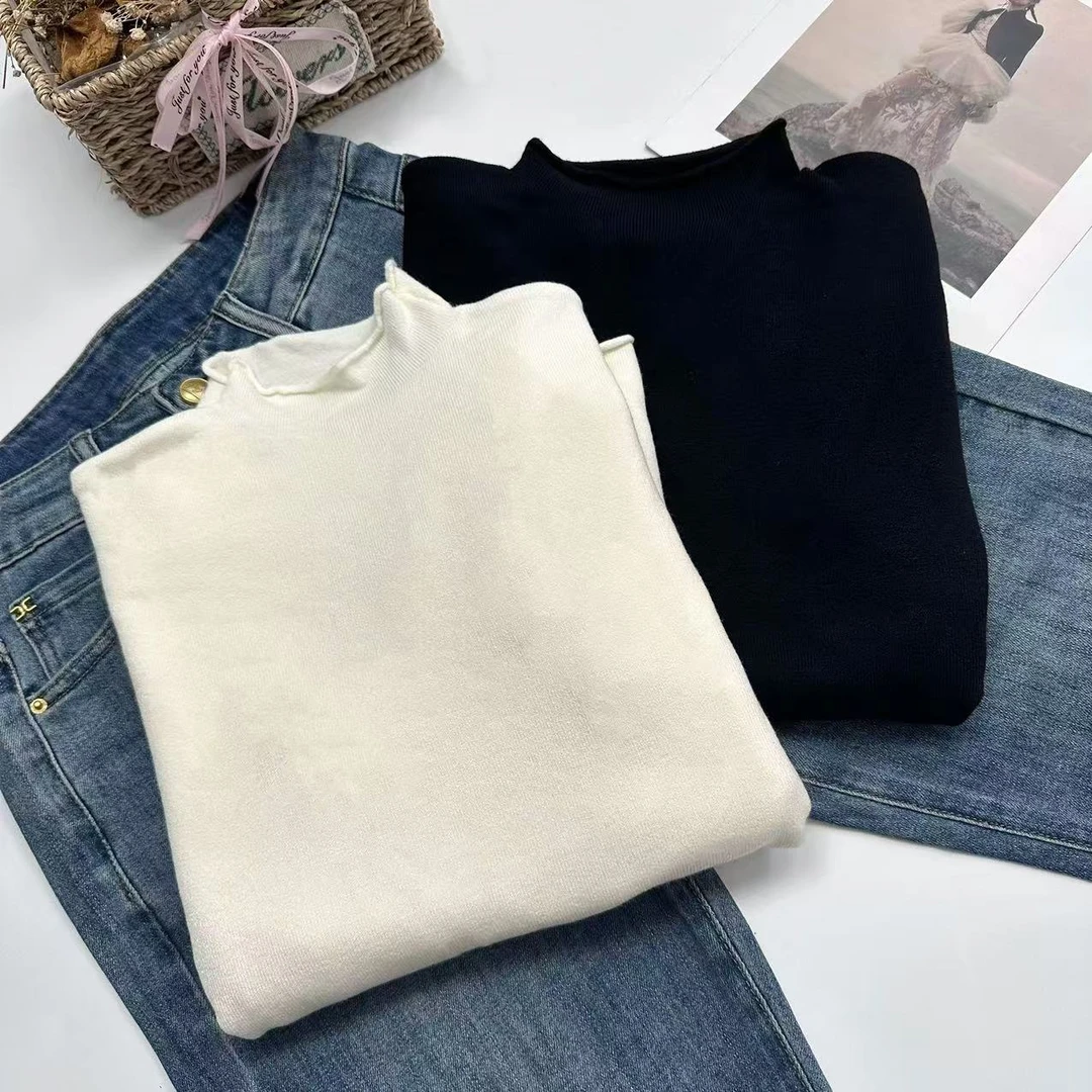 【云感打底】品牌订单！秋冬搭配女士时尚上衣百搭针织衫Y3691