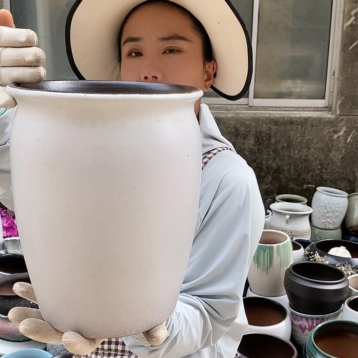 紫砂花盆正品口20高25