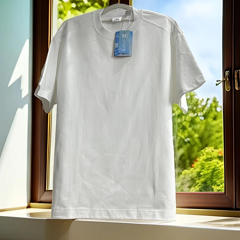 潮牌300+克重磅t凉感防晒50+肩部拼接设计男女同款T恤