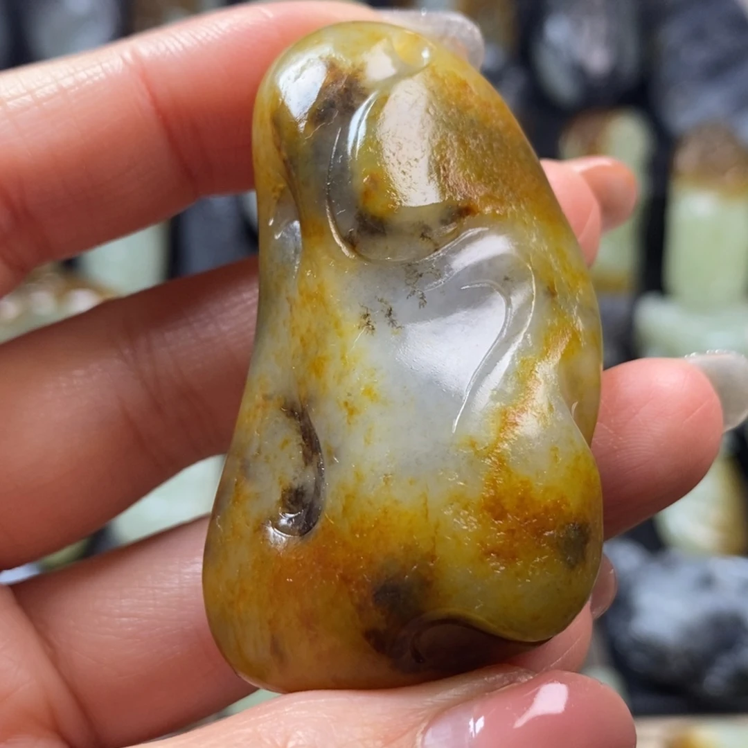 和田玉未镶嵌挂件