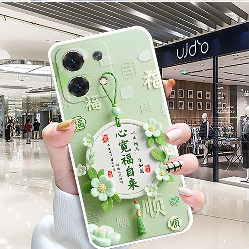 适用红米Note13手机壳2312DRAABC男防摔女新款硅胶中国风全包边潮