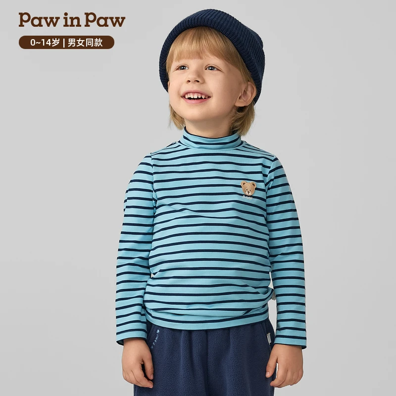 【达人专属】25年秋冬新款男女童半高领打底衫T恤柔软PCLWF4961E