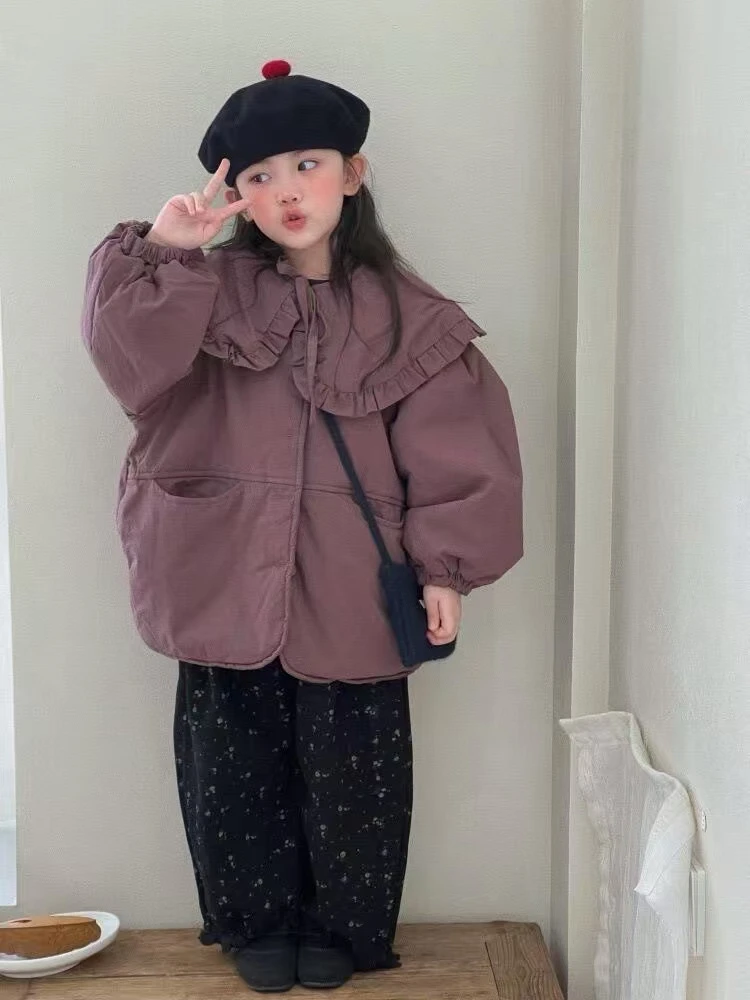 韩版洋气时尚男女童装加绒加厚百搭