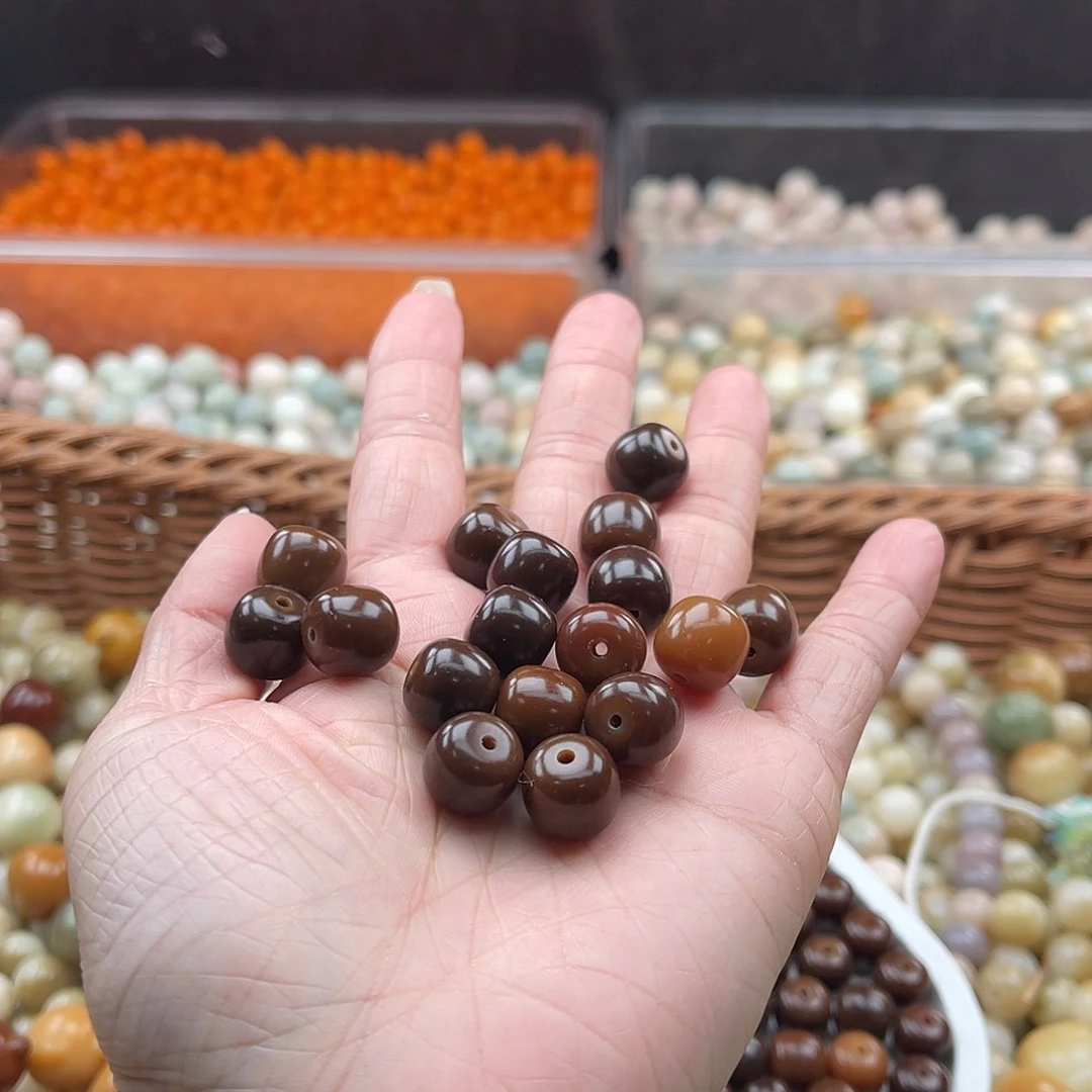 白玉菩提吊坠Z/11mm/50+60颗微瑕福利不售后