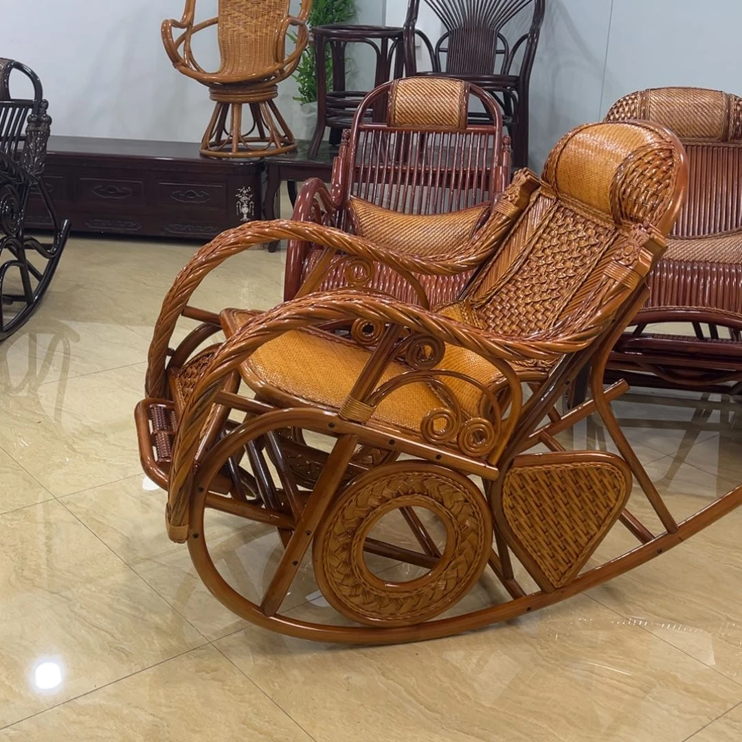 下***了藤条滕王阁大号藤编摇椅