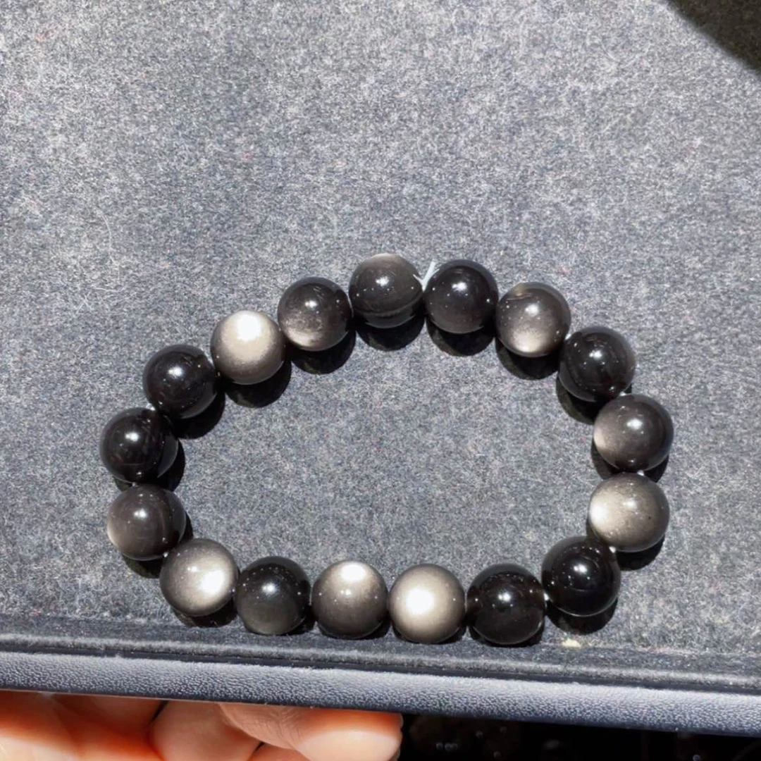 【闪购商品】黑曜岩手链未镶嵌小**?