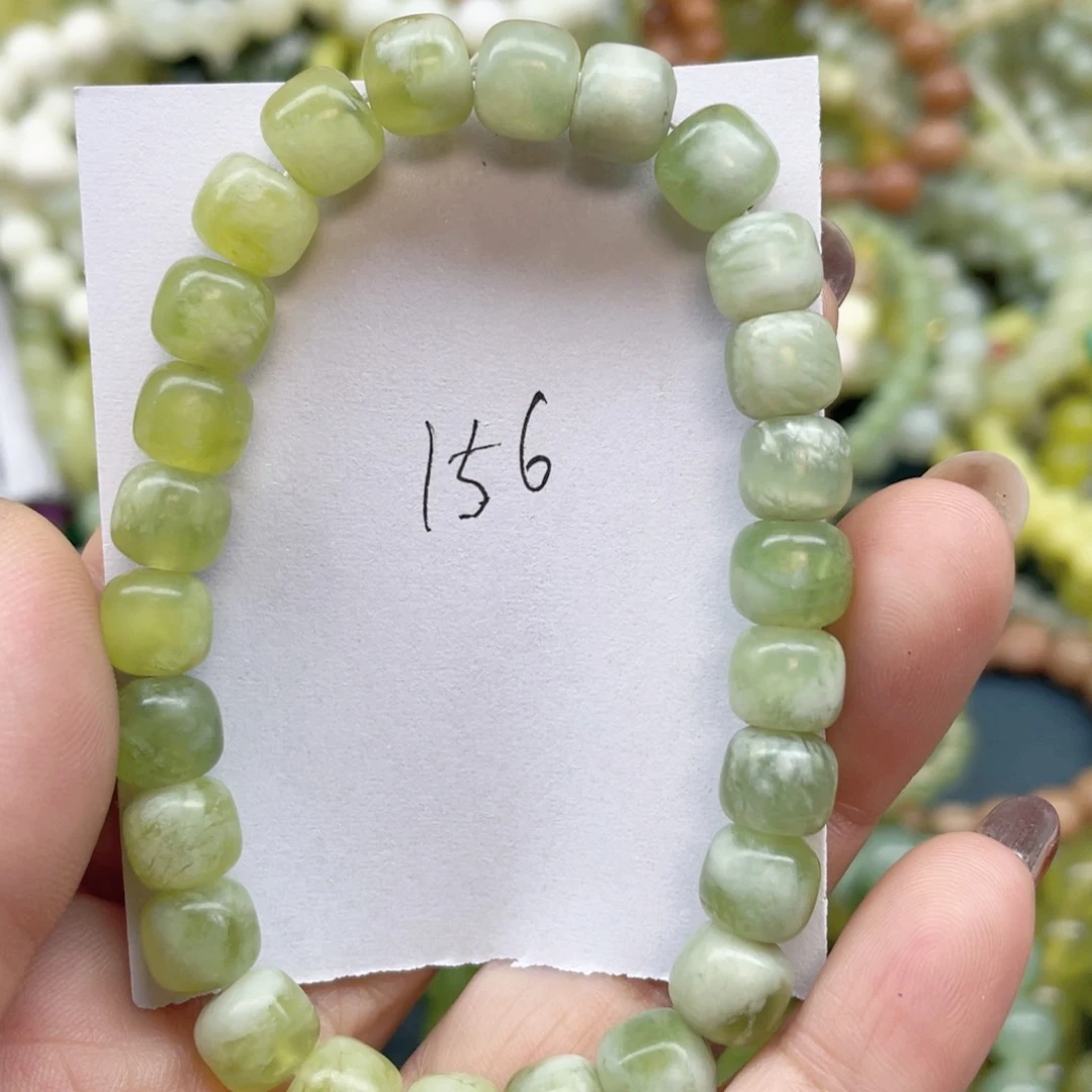 未镶嵌蛇纹石玉手链