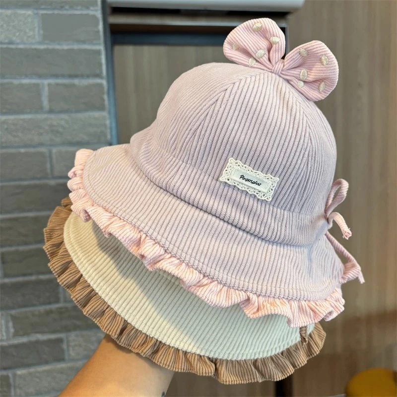 宝宝帽子春秋渔夫帽新款儿童遮阳女童防晒帽可调节婴幼儿盆帽女宝