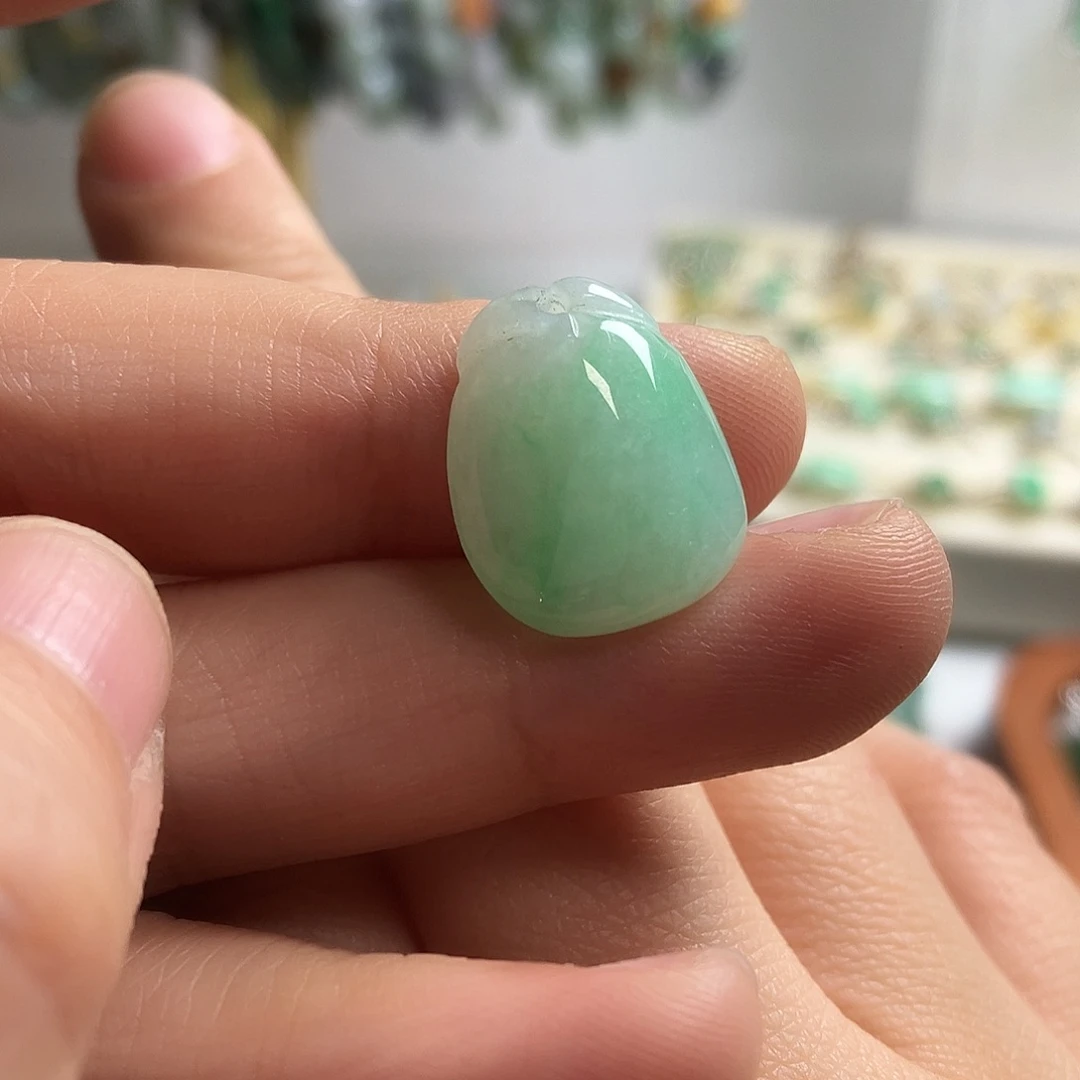 翡翠银S925镶嵌颈饰28带扣头