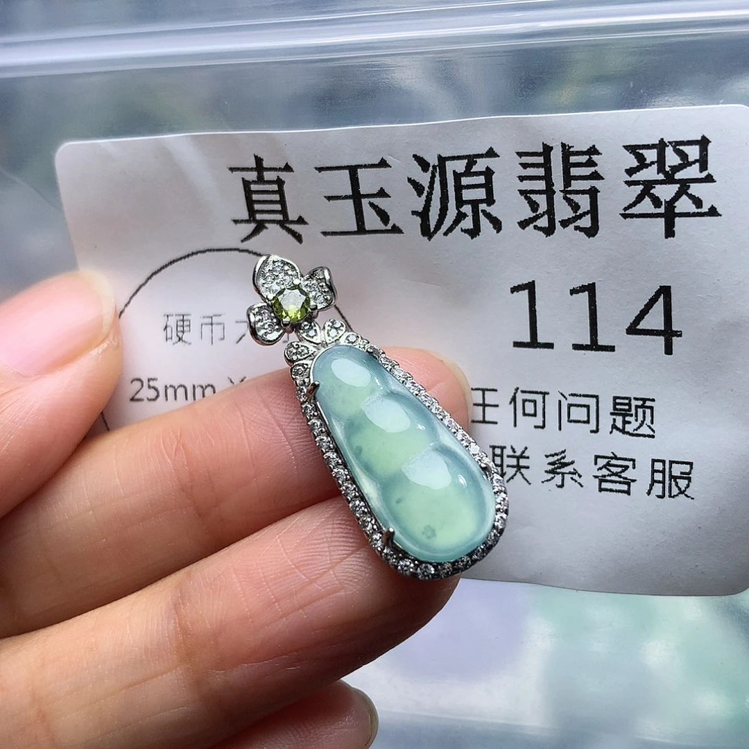 翡翠未镶嵌颈饰114