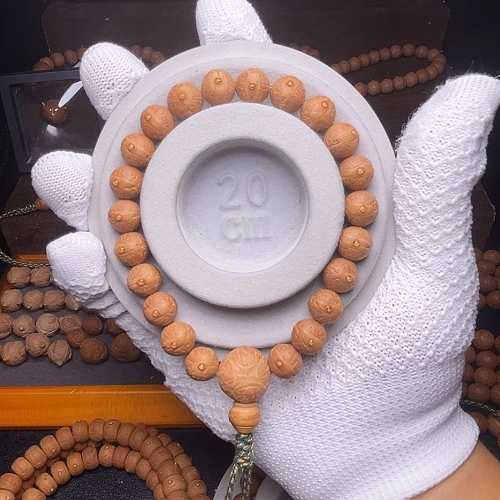 手串凤眼菩提11.2-11.5mm实心油红皮