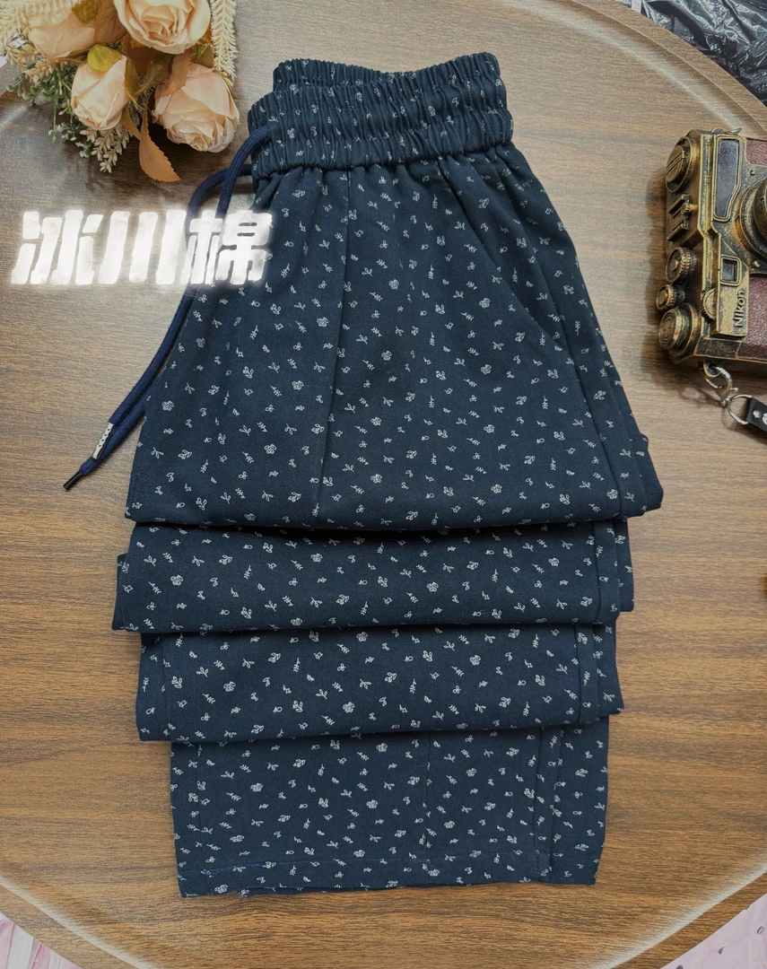 秋季新款高品质冰川棉休闲百搭舒适微弹力磨毛女士洋气显瘦休闲裤