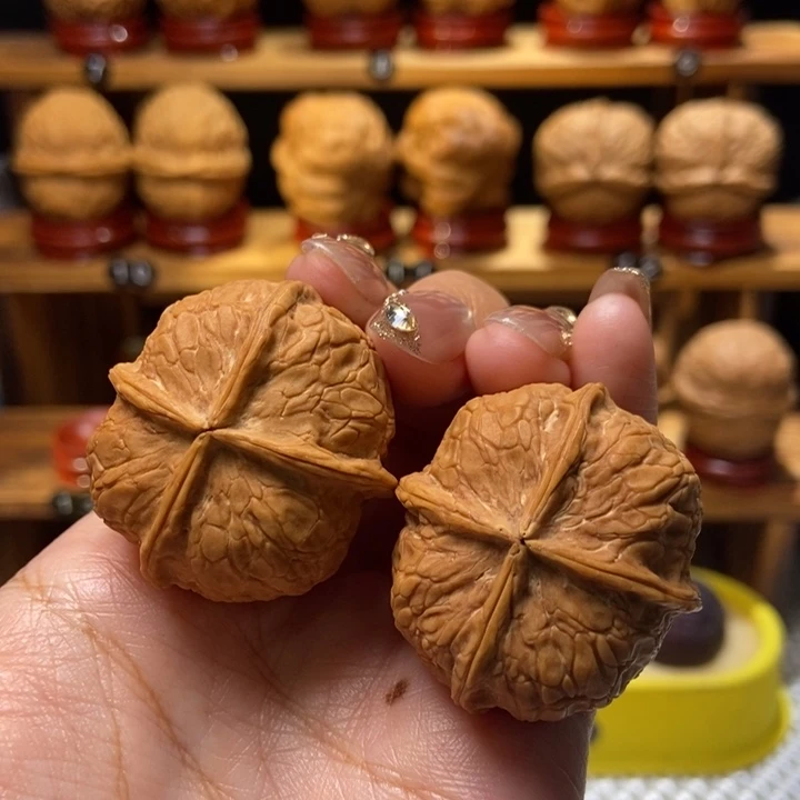 吊坠文玩核桃柿饼四棱49