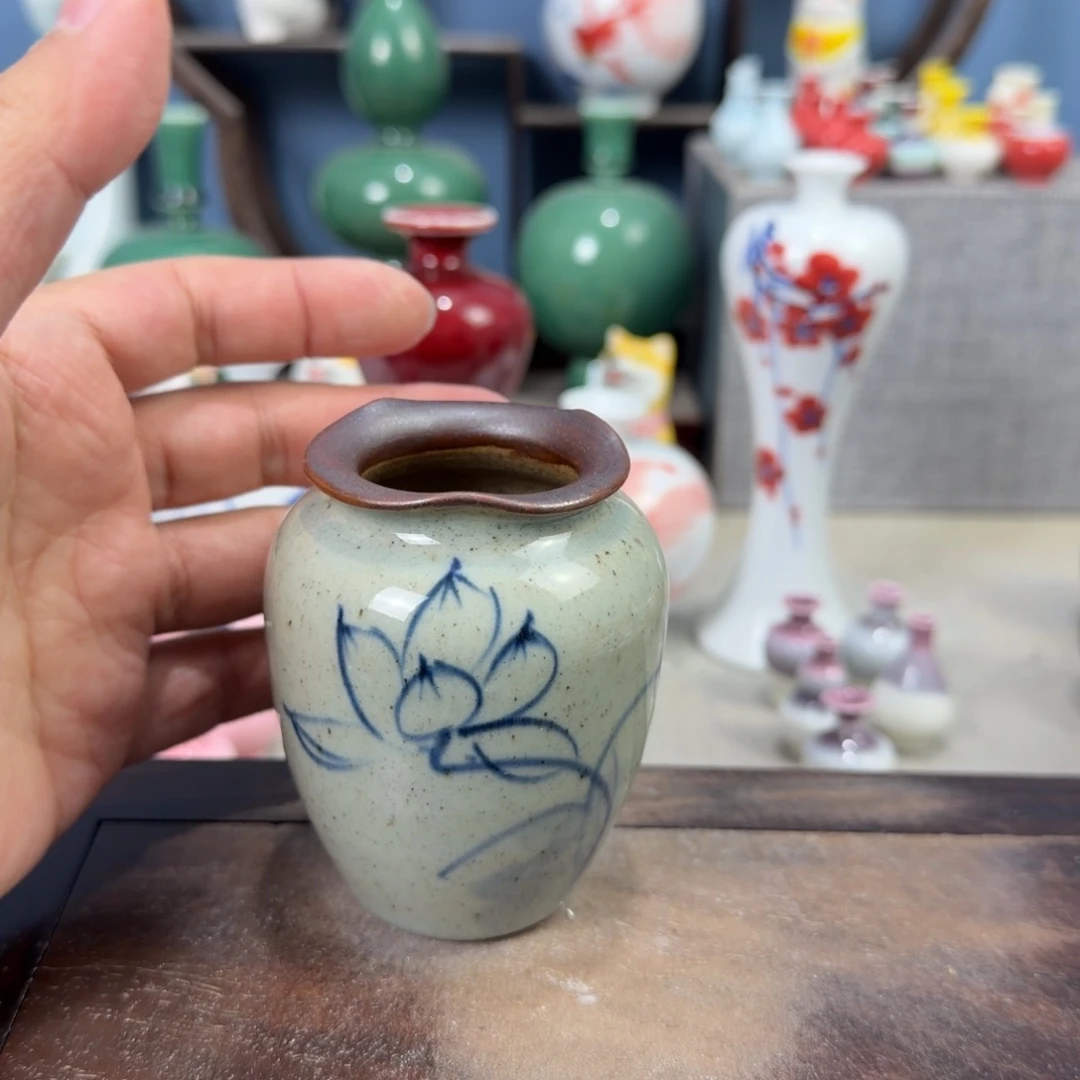 陶瓷手工小花器摆件