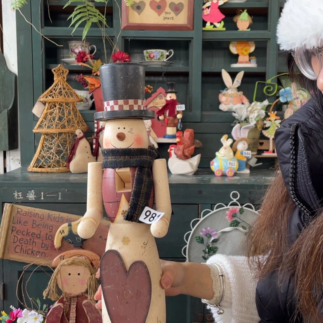 木质圣诞月福老货玩具默认微损