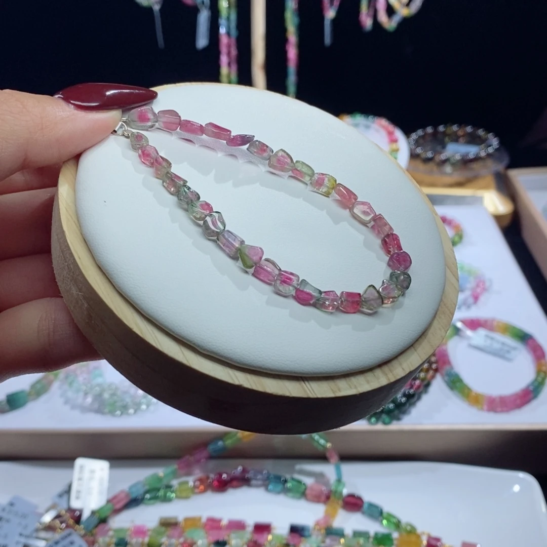 碧玺手链未镶嵌让西瓜