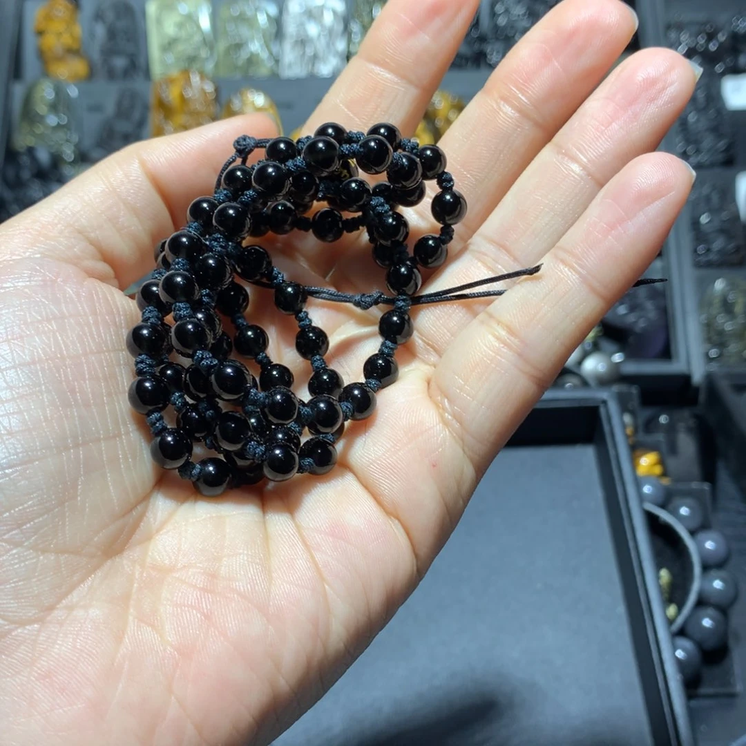 黑曜岩项链未镶嵌无*