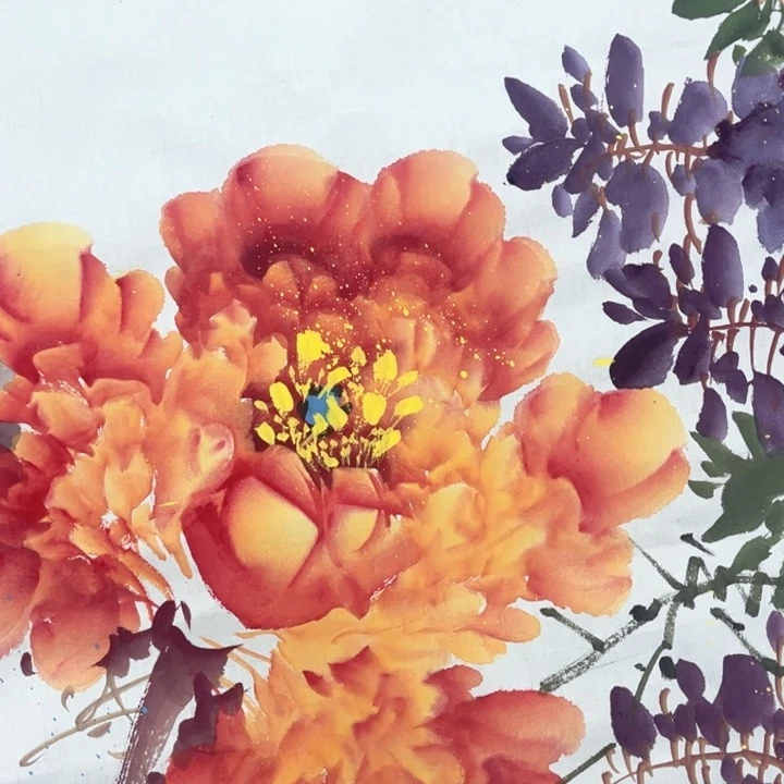 国画我的心好痛啊我的心真的好痛啊好痛