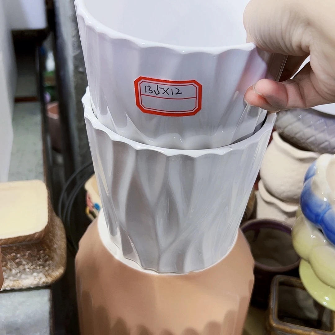 外贸尾单陶瓷花盆凑单10米包邮