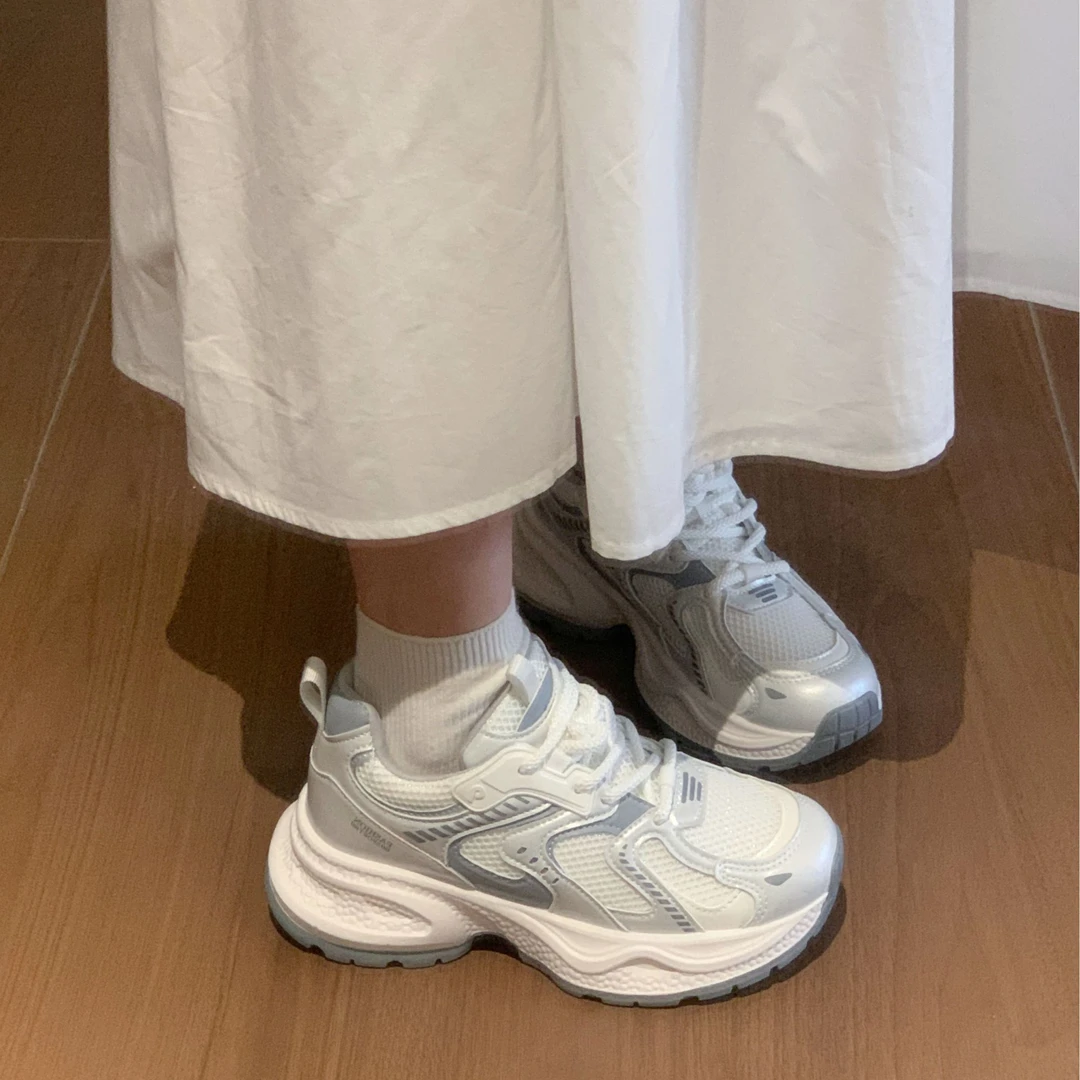 【Niche Young】 主播同款 网面百搭复古厚底休闲鞋 70022