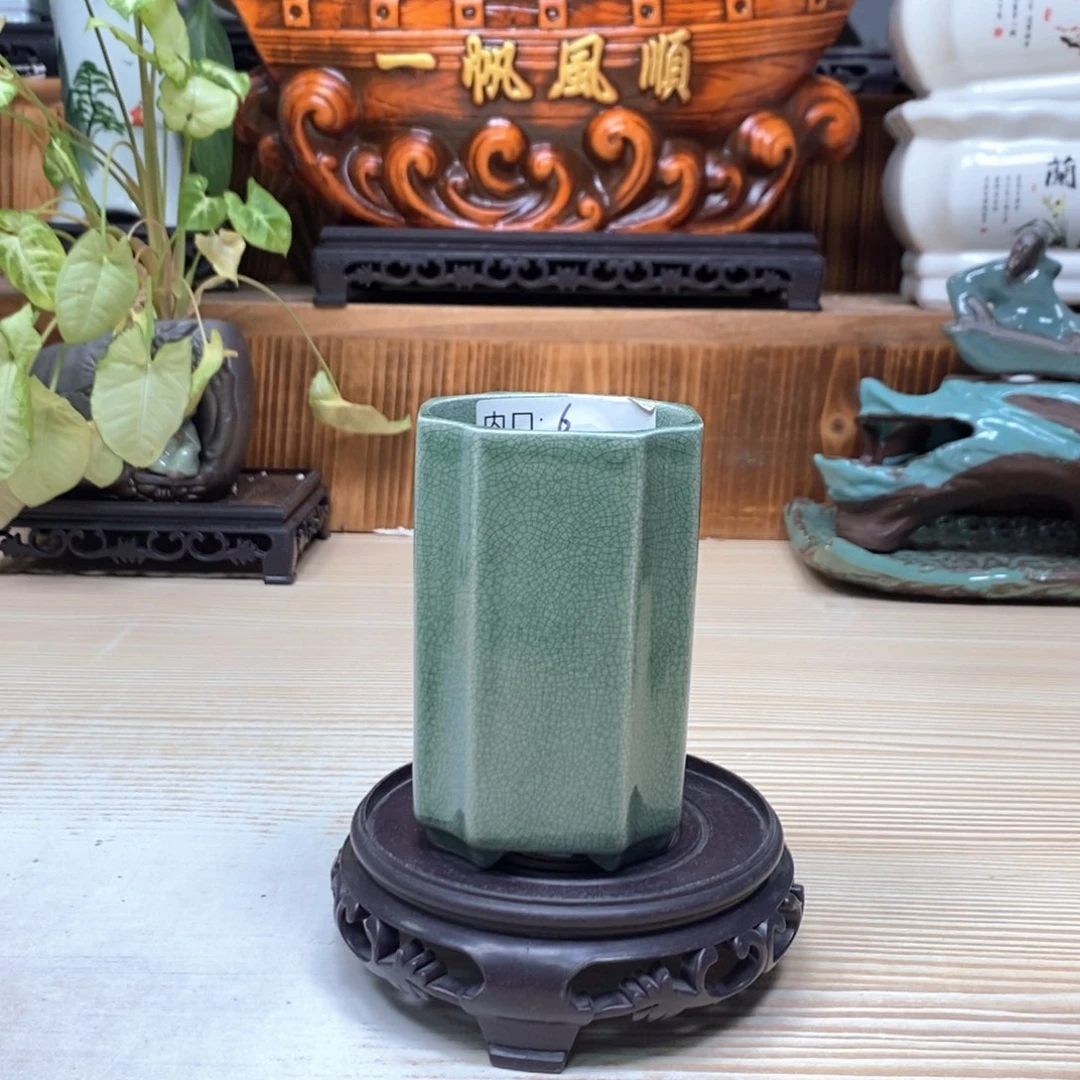 紫砂花盆陶瓷艺术花盆陶瓷