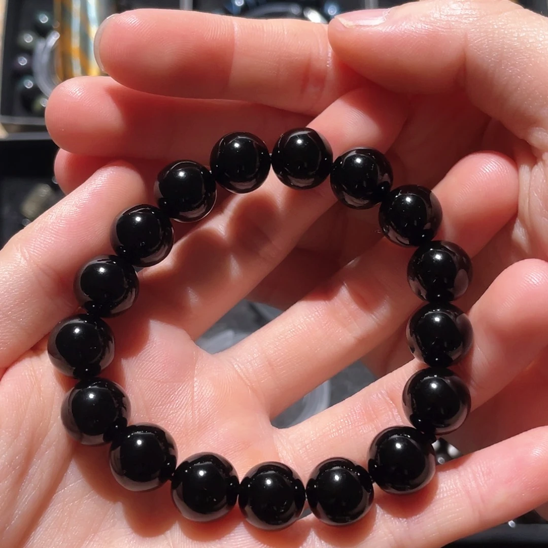 黑曜岩手链未镶嵌本**心