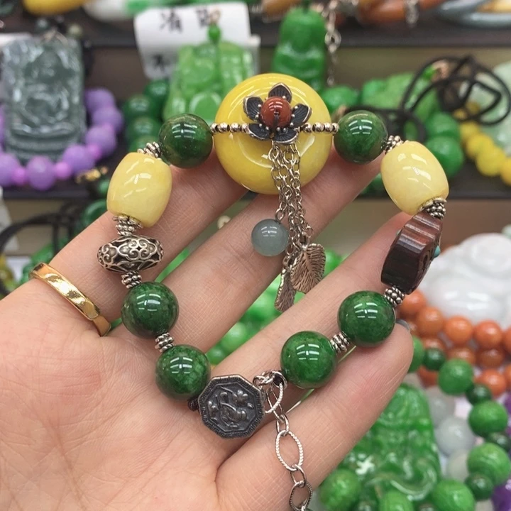 翡翠未镶嵌颈饰手链53