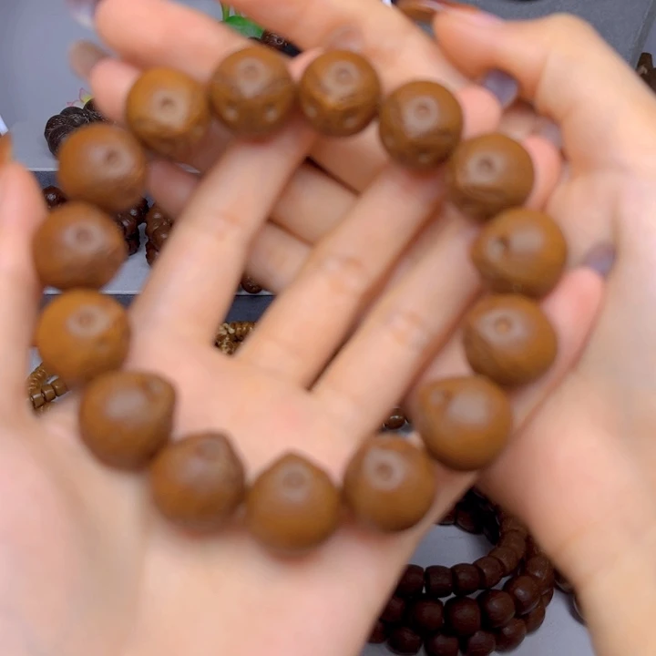 手串紫金鼠原皮正圆17巴西籽嘎嘎好