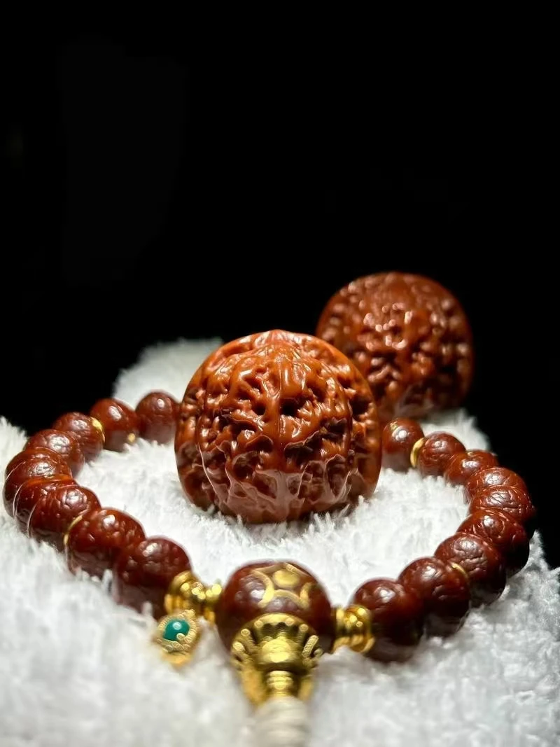 大沽石白狮子四座楼磨盘官帽等多种款式文玩核桃