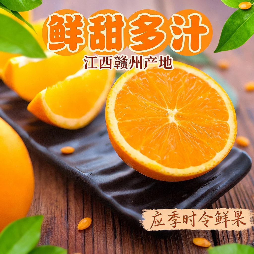 正宗赣南脐橙应季水果赣南脐橙官方旗舰店产地直发
