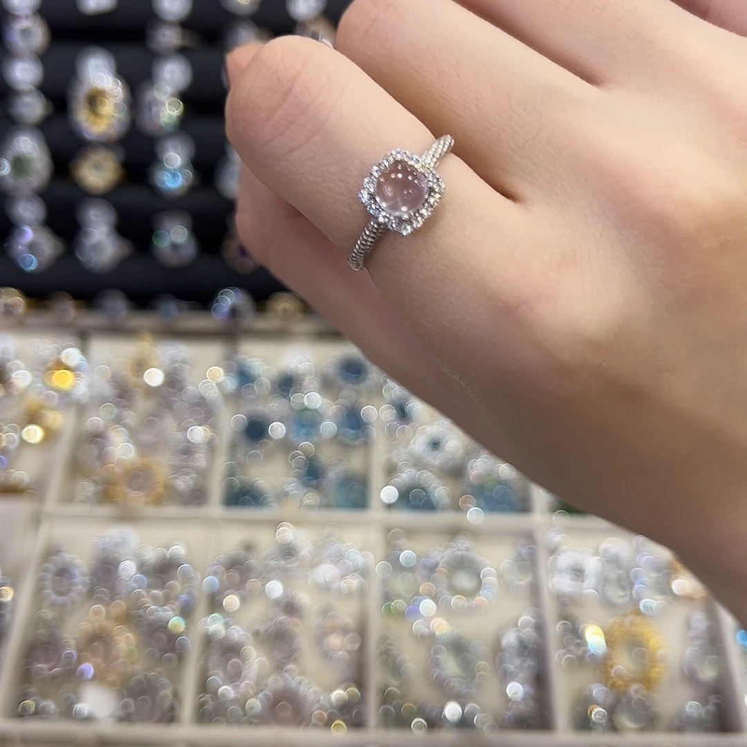 蛇纹石玉银S925镶嵌饰品