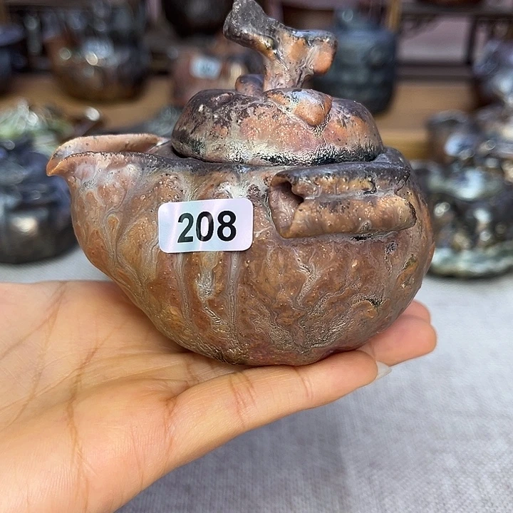 裸柴烧陶瓷手工茶器