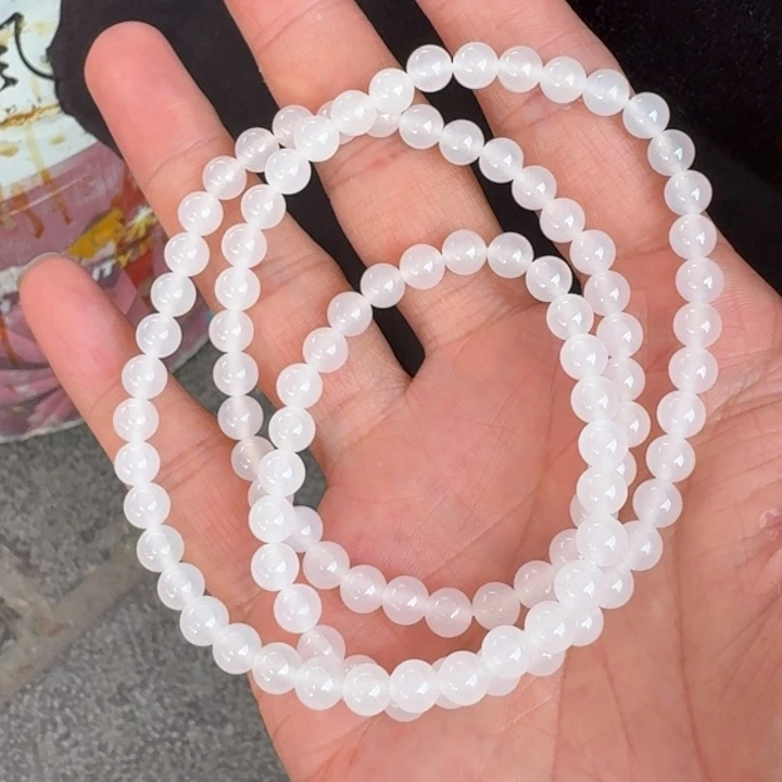 和田玉未镶嵌项链精品白月光项链