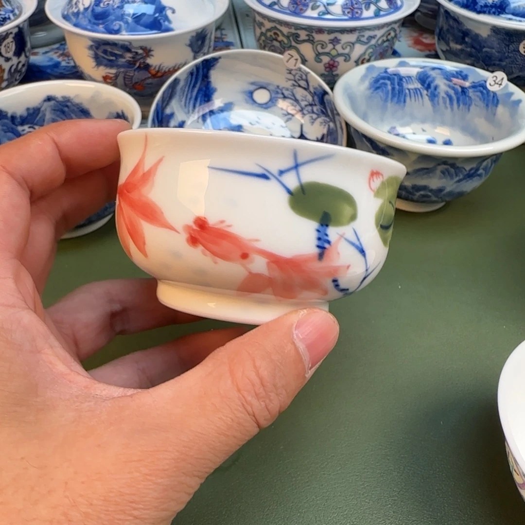 纯手工纯手绘茶具石头36