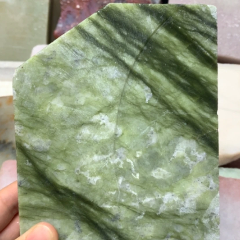 【闪购商品】未镶嵌手镯（圆镯）石英岩玉绿翠丝