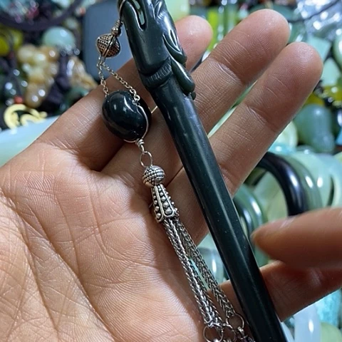 和田玉发簪未镶嵌发簪