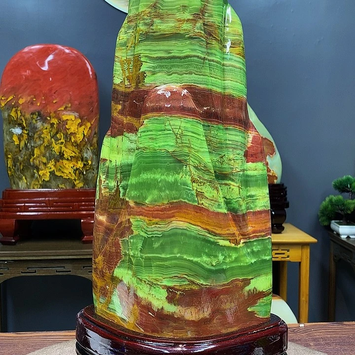 石材靠山摆件家居