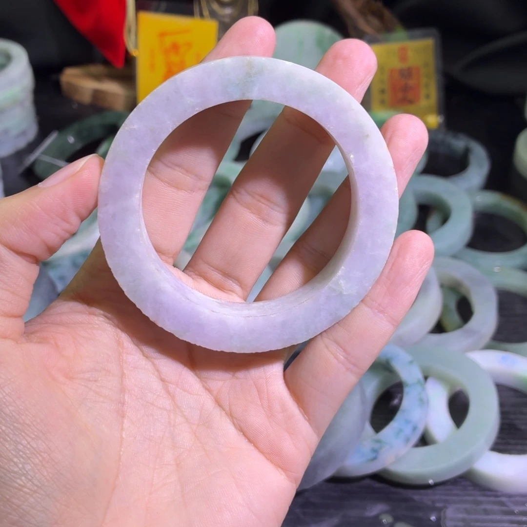 定制翡翠未镶嵌天然翡翠A货毛胚手镯定制