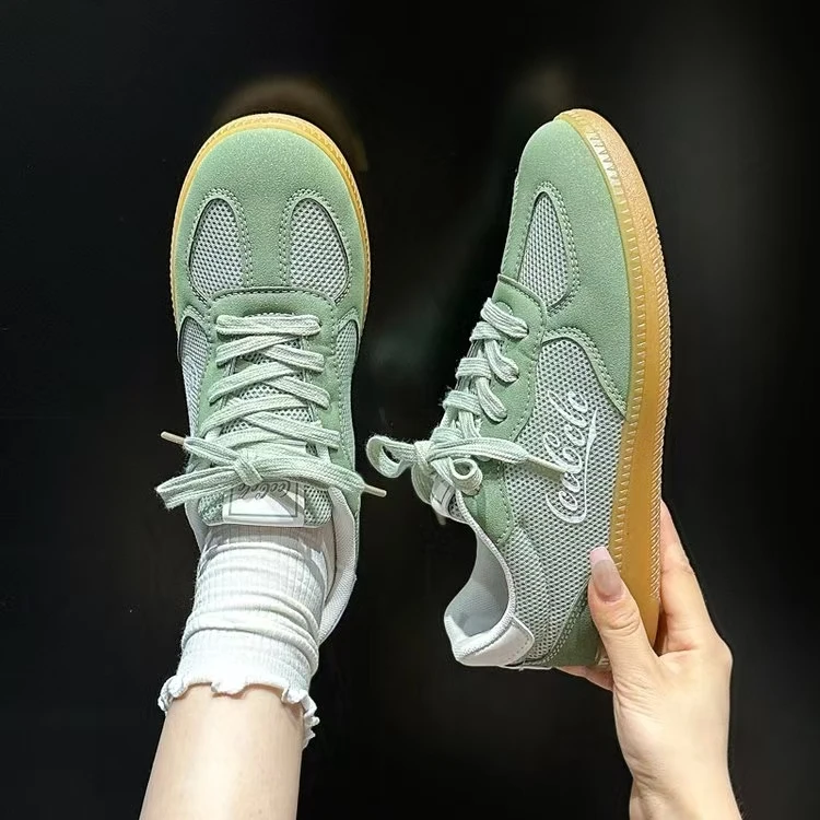 网面鞋女大码41到43平底耐磨2025夏季轻便透气运动休闲阿甘德训鞋