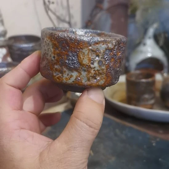 摆件手工高温原矿窑变特价不退不换