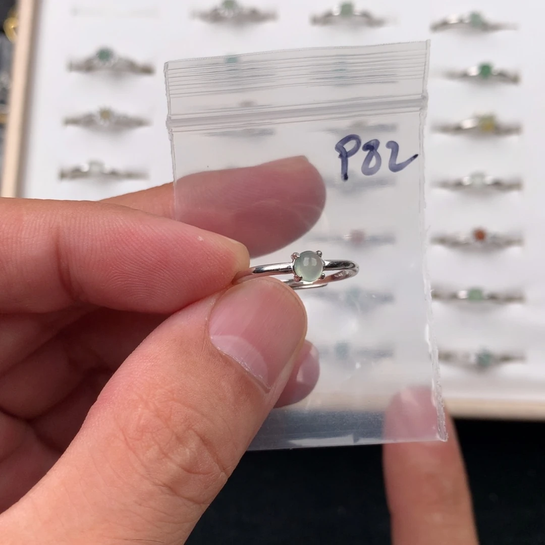 翡翠未镶嵌戒指982