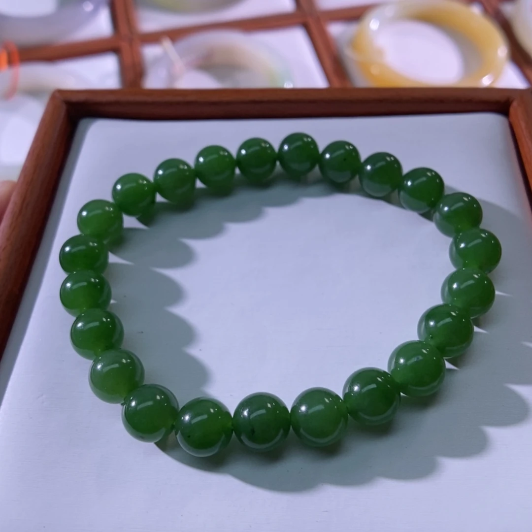 【闪购商品】未镶嵌手链和田玉（碧玉）