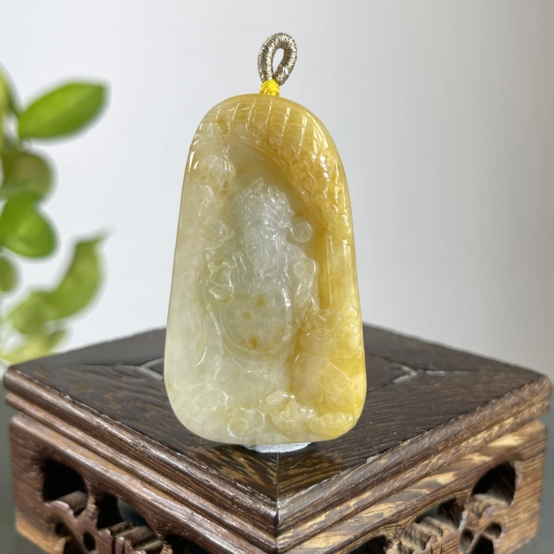 JTB09-123  天然翡翠缅甸A货 财神爷