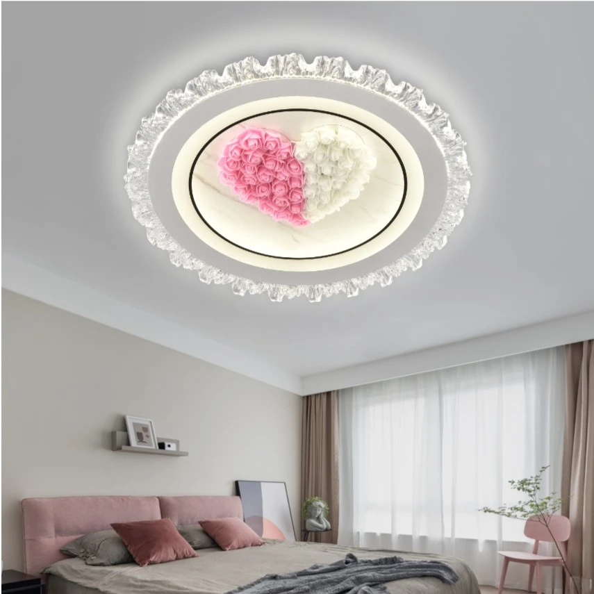 卧室灯水晶灯新款吸顶灯房间灯简约现代主卧灯吸顶灯轻奢餐厅灯