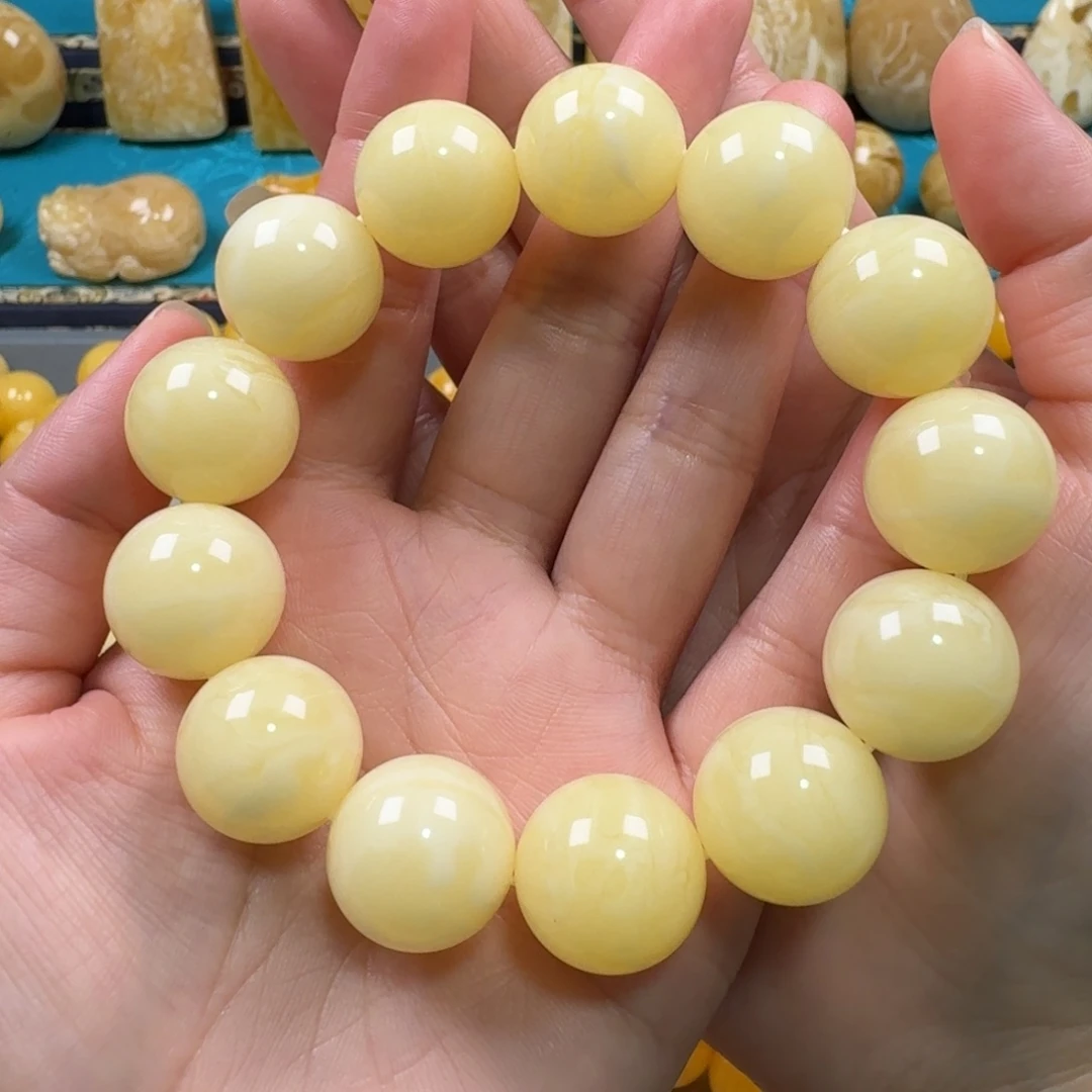 未镶嵌琥珀手链蜜蜡
