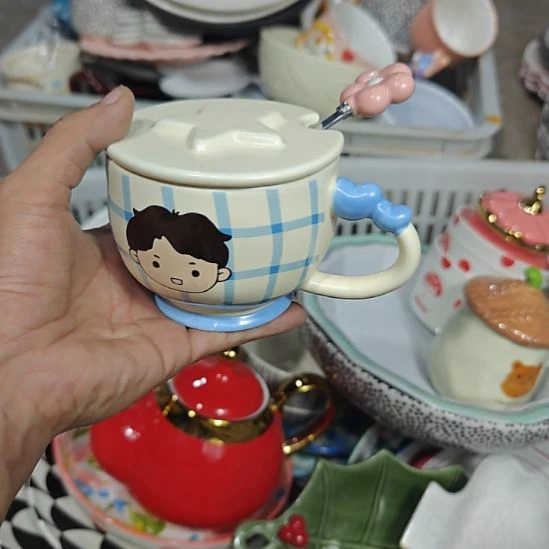瓷片陶瓷杯碗盘微瑕介意慎拍