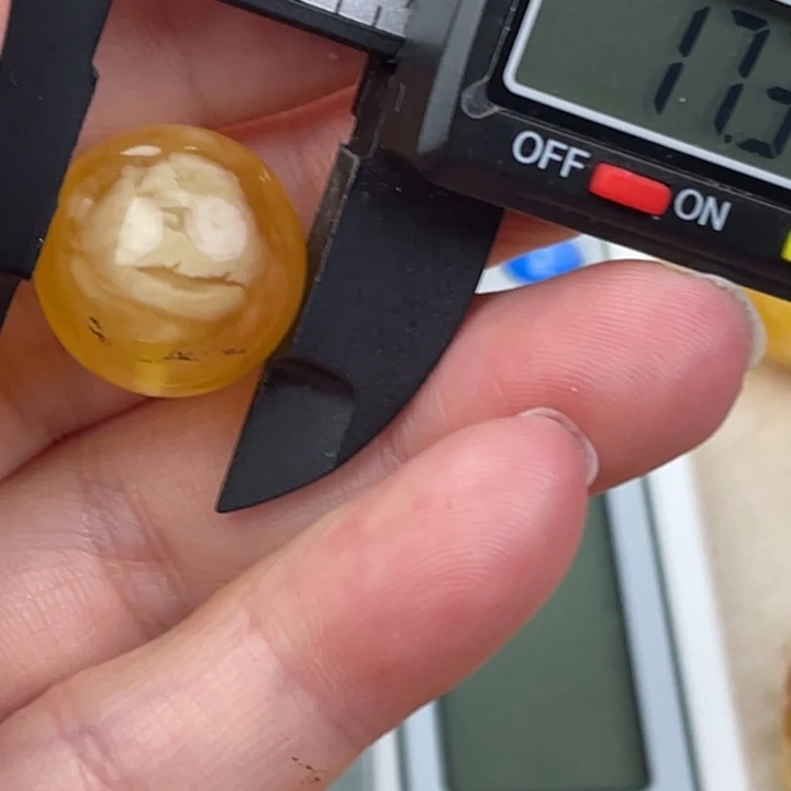 蜜蜡未镶嵌裸石微瑕237