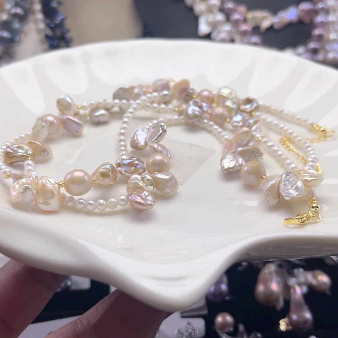 淡水珍珠毛衣链未镶嵌【纯恬】