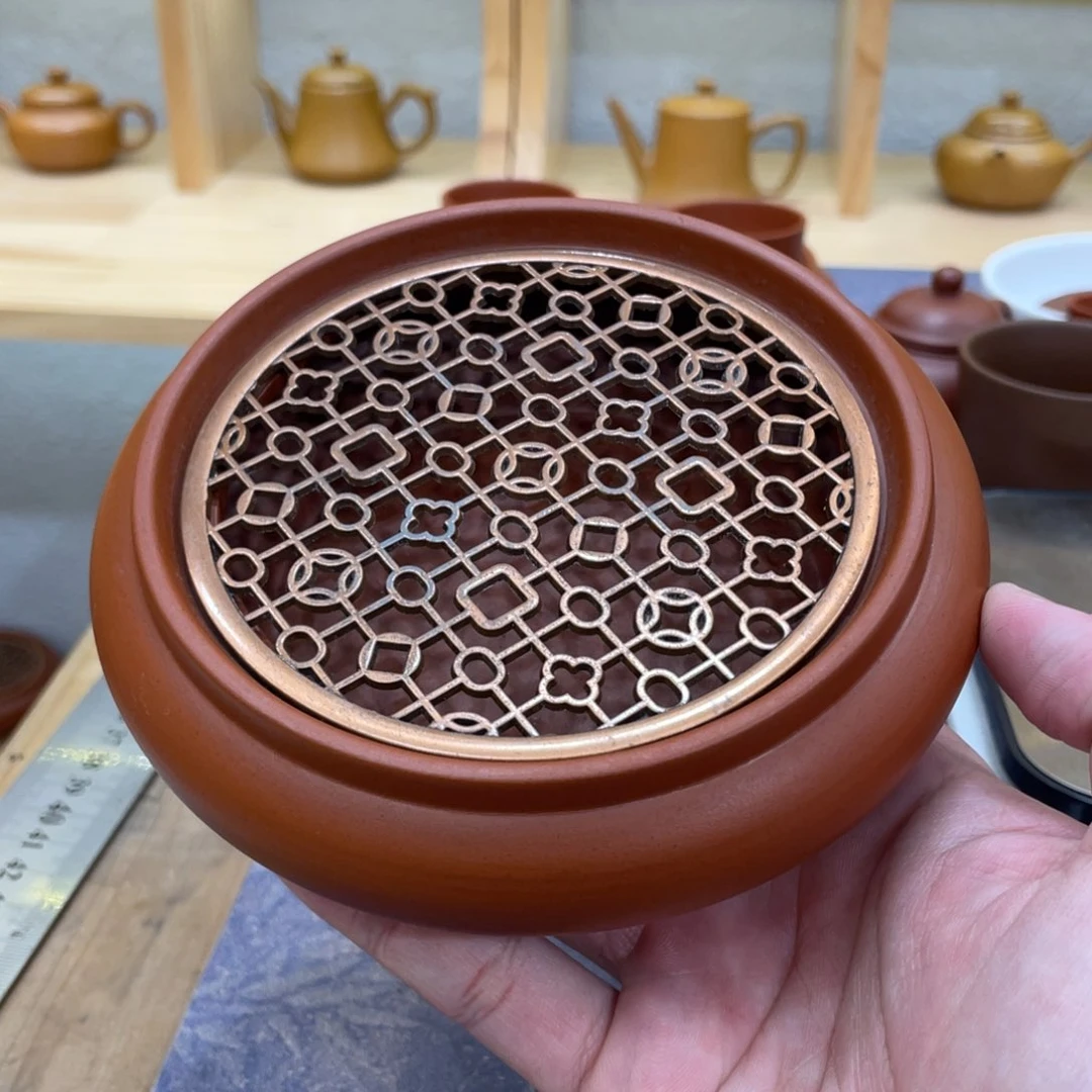 小号镂空壶承内直径10厘米外直径13厘米