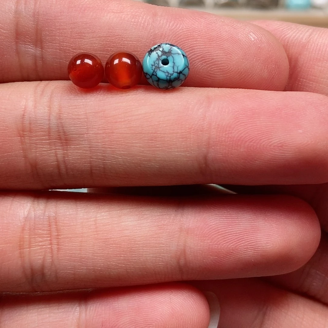 未镶嵌绿松石珠宝半成品